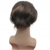 Men’s Wig - Toupee, Super-Thin Skin Base 0.06mm, Color #2 (Darkest Brown), Made With Remy Indian Human Hair