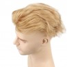 Men’s Wig - Toupee, Super-Thin Skin Base 0.06mm, Color #22 (Light Blonde), Made With Remy Indian Human Hair