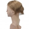 Men’s Wig - Toupee, Super-Thin Skin Base 0.08mm, Color #18 (Dark Blonde), Made With Remy Indian Human Hair