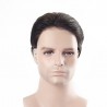 Men’s Wig - Toupee, Super-Thin Skin Base 0.06mm, Color #1B (Off Black), Made With Remy Indian Human Hair