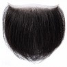 Men's Frontal Hairpiece Specially Designed to Cover Receding Hairline, Color #1 (Jet Black), Made With Remy Indian Human Hair