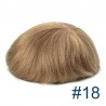 Men's Frontal Hairpiece Specially Designed to Cover Receding Hairline , Color #18 (Dark Blonde), Made With Remy Indian Hair