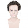 Men’s Wig - Toupee, Super-Thin Skin Base 0.06mm, Color #1B30 (Off Black with 30% Grey Hair), Made With Remy Indian Human Hair