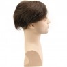 Men’s Wig - Toupee, Full French Lace Base, Color #4ASH (Dark Brown with Ash Tone), Made With Remy Indian Human Hair