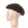 Men’s Wig - Toupee, Afro Curl, Full French Lace Base, Color #1B (Off Black), Made With Remy Indian Human Hair