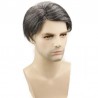 Men’s Wig - Toupee, Full Swiss Lace Base, Color #1B40 (Off Black with 40% Grey Hair), Made With Remy Indian Human Hair