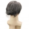 Men’s Wig - Toupee, Full Swiss Lace Base, Color #1B50 (Off Black with 505 Grey Hair), Made With Remy Indian Human Hair