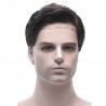 Men's Wig - Toupee, Super Fine Welded Mono Base, Color #1B (Off Black), Made With Remy Indian Human Hair