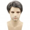 Men's Wig - Toupee, Super Fine Welded Mono Base, Color #1B50 (Off Black with 50% Grey Hair), Made With Remy Indian Human Hair