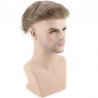 Men’s Wig - Toupee, Super-Thin Skin Base 0.06mm, Color #7ASH (Light Brown with Ash tone), Made With Remy Indian Human Hair