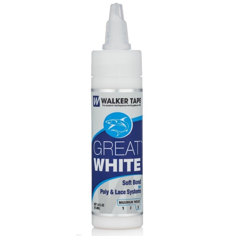 Great White Liquid Adhesive, For Hair System, By Walker Tape