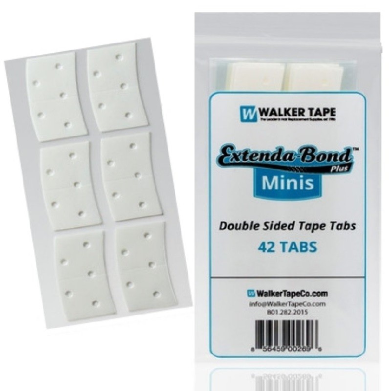 Extenda-Bond Plus Double-Sided Tape Minis Strips, For Hair System, By Walker Tape