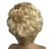 Full Lace Wig, Short Length, 8", Pixie Cut, Wavy, Color #613 (Platinum Blonde), Made With Remy Indian Human Hair