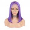 Full Lace Wig, Medium Length, Color Purple, Made With Remy Indian Human Hair