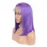 Full Lace Wig, Medium Length, Color Purple, Made With Remy Indian Human Hair