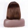 Full Lace Wig, Short Length, 10", Bob Cut, Color #4 (Dark Brown), Made With Remy Indian Human Hair