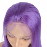 Lace Front Wig, Medium Length, Color Purple, Made With Remy Indian Human Hair
