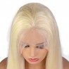 Lace Front Wig, Long Length, Color #22 (Light Pale Blonde), Made With Remy Indian Human Hair