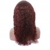 Lace Front Wig, Long Length, Deep Wavy, Color #35 (Red Rust), Made With Remy Indian Human Hair