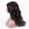 Lace Front Wig, Long Length, Loose Wavy, Color #1B (Off Black), Made With Remy Indian Human Hair