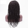 Lace Front Wig, Long Length, Deep Curly, Color #1B (Off Black), Made With Remy Indian Human Hair