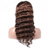 Lace Front Wig, Long Length, Deep Wavy, Color #2 (Darkest Brown), Made With Remy Indian Human Hair