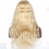 Lace Front Wig, Long Length, Body Wave, Color #613 (Platinum Blonde), Made With Remy Indian Human Hair