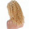 Lace Front Wig, Long Length, Deep Curly, Color #24 (Golden Blonde), Made With Remy Indian Human Hair