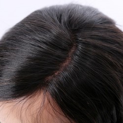 Lace Front Wig, Long Length, Curly, Ombre Color #1B/6 (Off Black / Medium Brown), Made With Remy Indian Human Hair