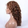 Lace Front Wig, Long Length, Curly, Color #30 (Dark Auburn), Made With Remy Indian Human Hair