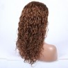 Lace Front Wig, Long Length, Curly, Color #30 (Dark Auburn), Made With Remy Indian Human Hair