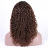 Lace Front Wig, Long Length, Curly, Color #2 (Darkest Brown), Made With Remy Indian Human Hair