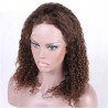Lace Front Wig, Long Length, Curly, Color #2 (Darkest Brown), Made With Remy Indian Human Hair