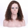 Lace Front Wig, Long Length, Curly, Color #2 (Darkest Brown), Made With Remy Indian Human Hair