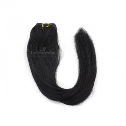 Weave, Straight, Color #1 (Jet Black), Made With Remy Indian Human Hair