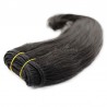 Weave, Straight, Color #1B (Off Black), Made With Remy Indian Human Hair