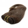 Weave, Straight, Color #2 (Darkest Brown), Made With Remy Indian Human Hair