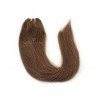Weave, Straight, Color #4 (Dark Brown), Made With Remy Indian Human Hair