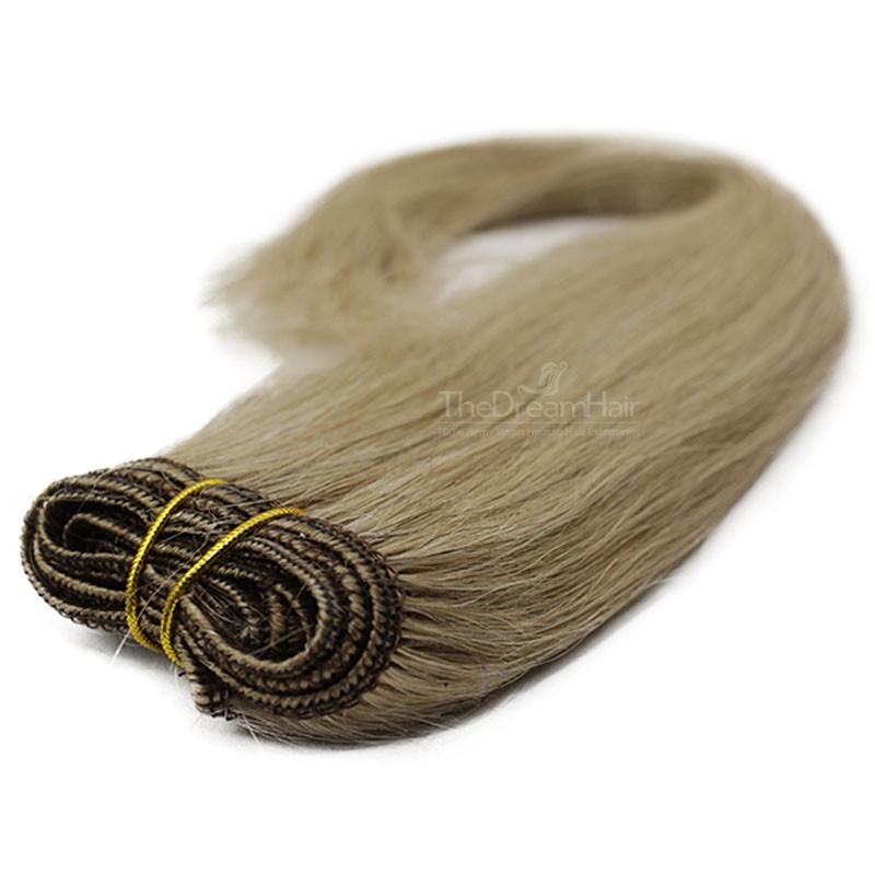 Weave, Straight, Color #14 (Dark Ash Blonde), Made With Remy Indian Human Hair