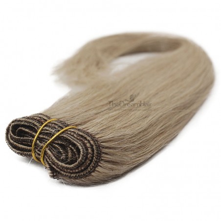 Weave, Straight, Color #16 (Medium Ash Blonde), Made With Remy Indian Human Hair