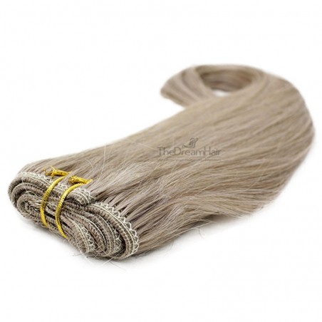 Weave, Straight, Color #18 (Light Ash Blonde), Made With Remy Indian Human Hair