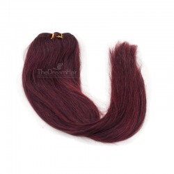 Weave, Straight, Color #99j (Burgundy), Made With Remy Indian Human Hair