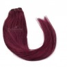 Weave, Straight, Color #530 (Red Wine), Made With Remy Indian Human Hair