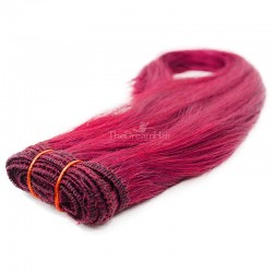 Weave, Straight, Color Pink, Made With Remy Indian Human Hair