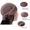 Lace Front Wig, Medium Length, Color #2 (Darkest Brown), Made With Remy Indian Human Hair