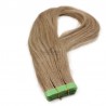 Tape-in Hair Extensions, Color #10 (Golden Brown), Made With Remy Indian Human Hair