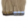 Tape-in Hair Extensions, Color #14 (Dark Ash Blonde), Made With Remy Indian Human Hair