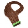 Tape-in Hair Extensions, Color #33 (Auburn), Made With Remy Indian Human Hair