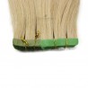 Tape-in Hair Extensions, Color 22 (Light Pale Blonde), Made With Remy Indian Human Hair
