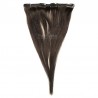 One Piece of Weft, Clip in Hair Extensions, Color #1B (Off Black), Made With Remy Indian Human Hair